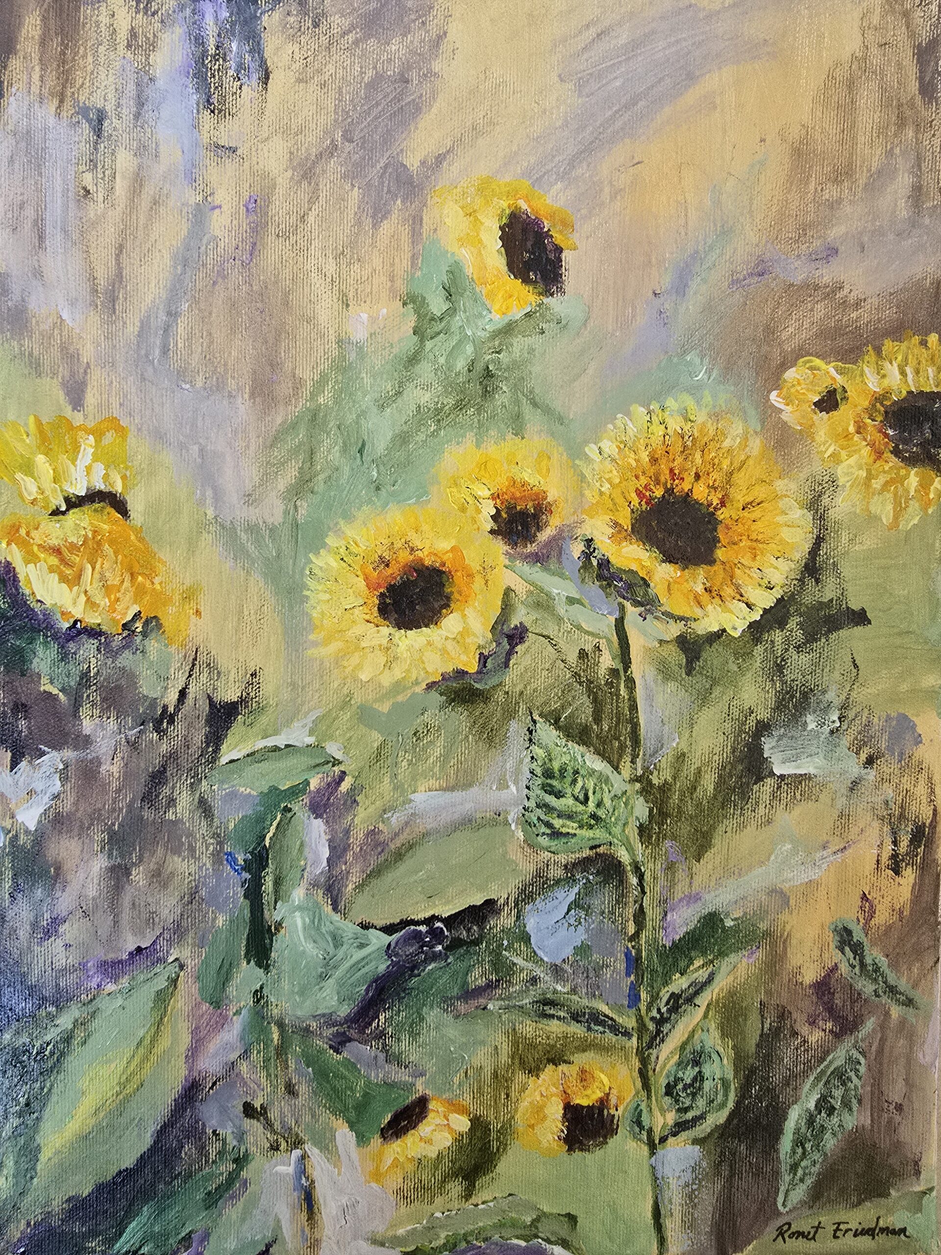 sunflowers painting